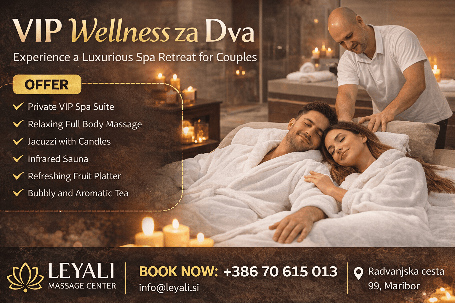 VIP Wellness za Dva – Luksuzna Sprostitvena Izkušnja