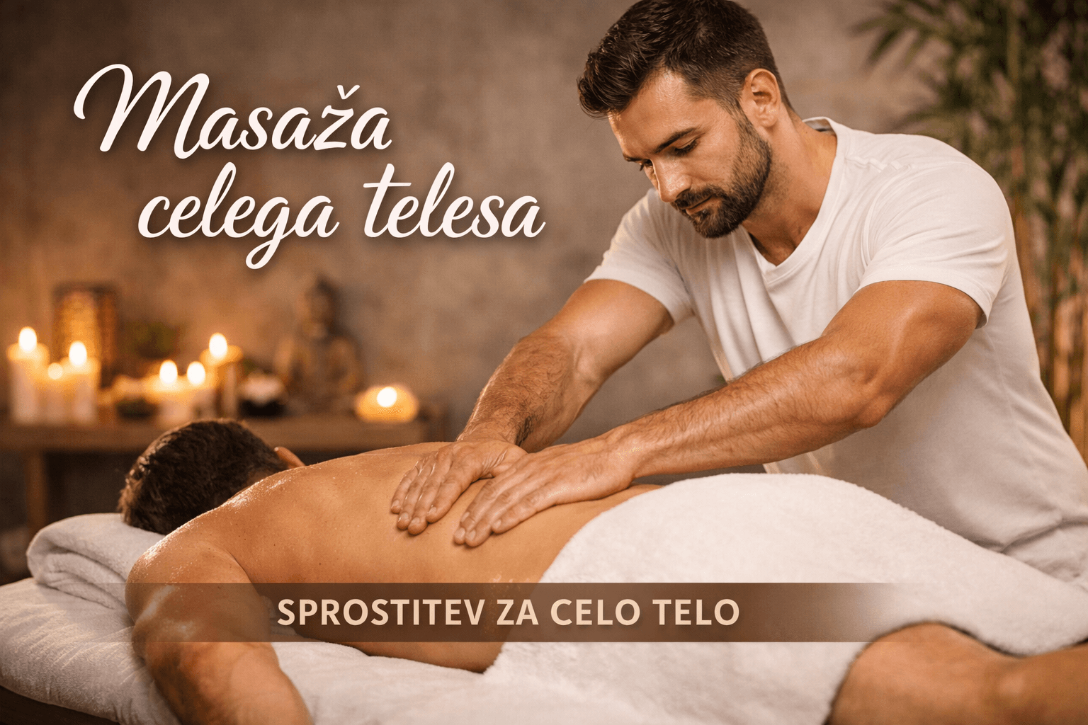 Profesionalna masaža celega telesa za popolno razbremenitev